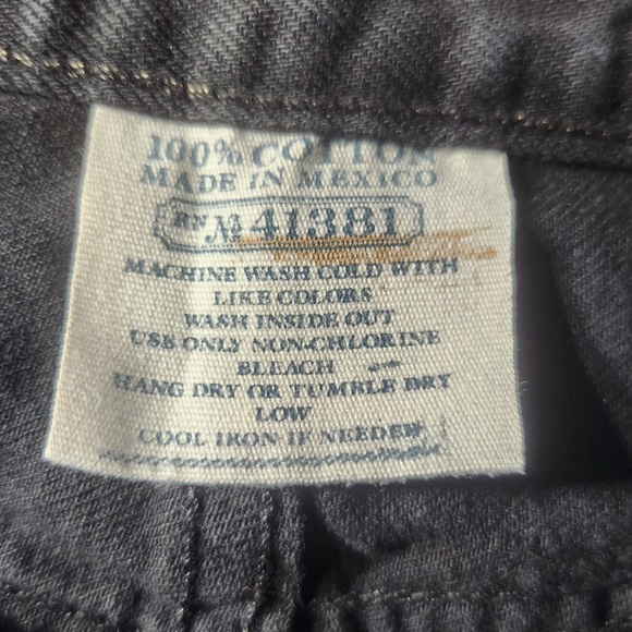 Ralph Lauren Polo Men's Black Denim Jeans Size 36x30, Relaxed Straight Fit - Picture 4 of 6